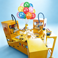 Nouvelle machine de sérigraphie rotative semi-automatique Meichao à 8 postes pour ballons, 2 couleurs, déchargement automatique, système à air chaud, 300x400mm