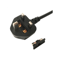 Vente en gros de prises électriques britanniques BS1363 à 3 broches, 13A 250V AC, avec conducteur en cuivre pur pour usage résidentiel