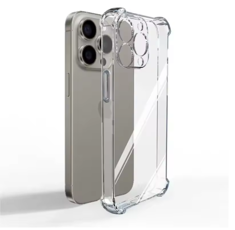 Luxury Shockproof TPU  Clear Phone Case for iPhone 16 15 14 13 12 11 Pro Max Mini X XR Xs 7 8 Plus SE Transparent Soft Cover