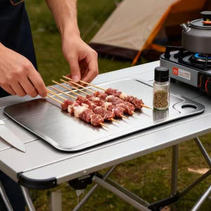 เขียงสเตนเลสสตีลพร้อมเขียง316อเนกประสงค์เป็นมิตรต่อสิ่งแวดล้อมใช้กับเครื่องครัว - Product Image 3