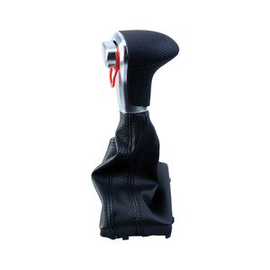 Audi Car Gear <b>Knob</b> Perforated Leather Black Ergonomic Automatic Transmission <b>Shift</b> Cover - Product Image 2