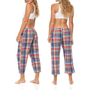 FOXA Pantalon capri en flanelle de coton pour femme, doux et respirant, vêtements de nuit - Product Image 3