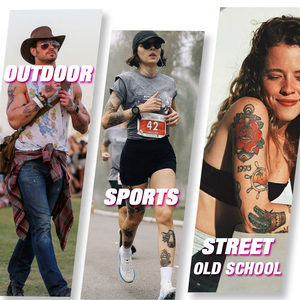 Feuille de tatouage temporaire personnalisée de qualité supérieure, non toxique, de qualité supérieure, sans danger pour la peau, transfert d'eau, art corporel, faux autocollant - Product Image 5