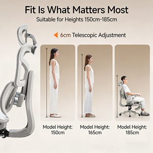 Ghế văn phòng hiện đại lưng cao lưới thoáng khí, có hỗ trợ thắt lưng điều chỉnh được, độ cao có thể điều chỉnh, tay vịn xoay 6D, thích hợp cho phòng khách - Product Image 3