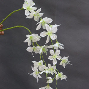 Vignes artificielles de jasmin suspendues, fleurs en soie, branche unique, en polyester, pour décoration intérieure et accessoires de mariage - Product Image 2