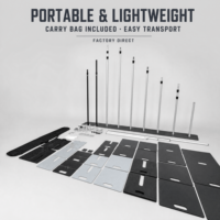 Kit de support de toile de fond portable en fer télescopique pour salons professionnels et événements