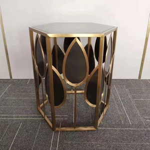Mesa <span class=keywords><strong>de</strong></span> esquina para sala <span class=keywords><strong>de</strong></span> estar, Base <span class=keywords><strong>de</strong></span> acero inoxidable, mármol, vidrio templado, gran oferta - Product Image 2