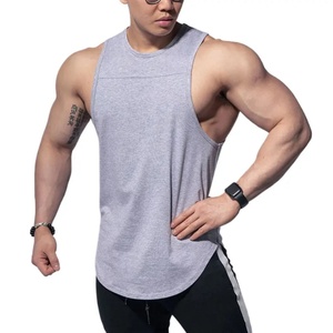 Chaleco Deportivo para Gimnasio, Dobladillo en Arco, Secado Rápido, Poliéster y Algodón, Camiseta sin Mangas para Hombre - Product Image 2