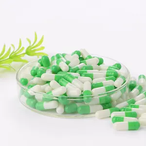 Manufacturer Direct Sales Empty Capsule Green Hard Bovine Gelatin Capsules Pearl Capsule