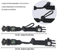 Volume productionMultifonction Paracord Survival Bracelet Kit pour Homme et Femme