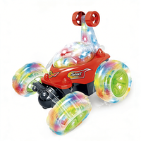 Voiture jouet acrobatique avec éclairage et musique, télécommande, lumières LED colorées à 360 degrés, directement de l'usine, pour enfant