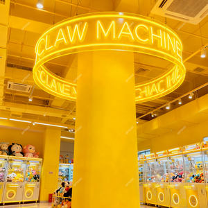 Insegna al Neon <span class=keywords><strong>LED</strong></span> Rotonda o Quadrata da Soffitto 12V, Lampadario Pendente al Neon Circolare a <span class=keywords><strong>360</strong></span> Gradi per Bar e Club - Product Image 2