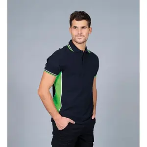 ANKARA two-tone polo <b>shirt</b> custom merchandising - Product Image 1