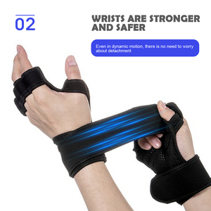 Luvas de fitness de segurança para academia de levantamento de peso com logotipo personalizado profissional <span class=keywords><strong>Athletic</strong></span> <span class=keywords><strong>Works</strong></span> meio dedo - Product Image 3