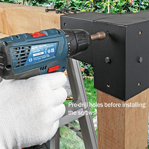 4x4 6x6 đồ gỗ pergola Kit nâng Gỗ Đứng Kit với khung thép Modular Kích thước pergola khung - Product Image 5