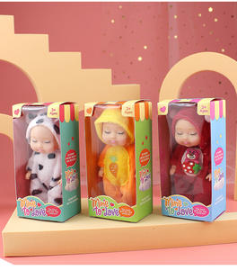 Großhandel Individuelles 12-teiliges Reborn-Puppenset Spielzeug Simulations-Prinzessinnenpuppe <span class=keywords><strong>Mini</strong></span> Niedliches Schlafendes Baby Geschenk für Kinder Puppe in Handflächengröße Lieblich - Product Image 6