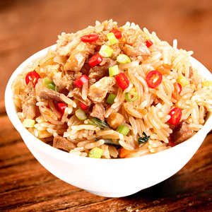 Olla instantánea de comida rápida, pollo, arroz blanco instantáneo con salsa de seta, proveedor al por mayor - Product Image 2