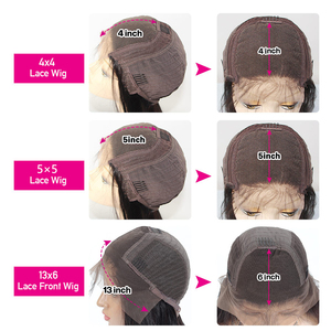 วิกผมตรง<span class=keywords><strong>ยาว</strong></span>ปานกลางแบบฟรีสไตล์,วิกผมจริงแบบมีลูกไม้4*4แต่งด้านหน้าพร้อมเส้นผมและบาง - Product Image 6