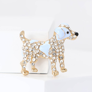 Yaratıcı Sevimli Alaşım Taklidi Köpek Broş Moda Basit Paltolar Köpek Hayvan Broş Pins Erkek Bayan Takım Elbise Aksesuarları - Product Image 2