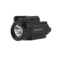 Lampe de poche tactique à LED blanche avec mode lumière stroboscopique et faisceau vert pour la chasse et les lumières de chasse combinées