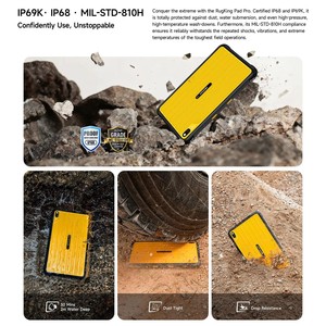 Ulefone Rugking Pad Pro Rugged Tablet PC 8GB+128GB 8.68'' Android 16 7100mAh Battery 16MP Unisoc T7250 Octa Core 4G Tablet PC - Product Image 6