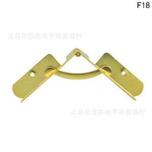 Bisagra de Siete Caracteres 40x53mm de Latón para Montaje en Superficie, Diseño Industrial Duradero para Muebles - Product Image 4