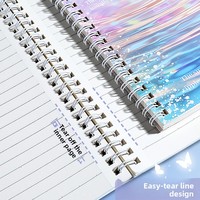 Carnet A5 à spirale – Édition Cadeau – Style Chic et Frais – Pages lignées épaissies avec perforations et bords détachables pour