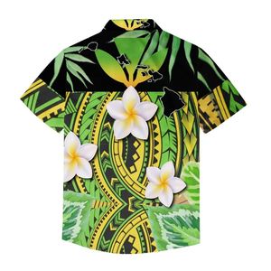 Hot Polinesiana Tradizione Tribale Floreale Hawaiian Stampato Camicie Da <span class=keywords><strong>Uomo</strong></span> Estate <span class=keywords><strong>Abbigliamento</strong></span> <span class=keywords><strong>Uomo</strong></span> per Gli Uomini Tropicale delle Parti Superiori Della Camicia Più Il Formato - Product Image 2