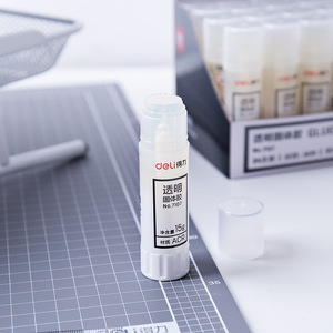 Deli Transparent Solid Glue Stick 15g Acr For Students And Offices 24 Pack - Product Image 4