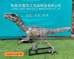 Dinosaurio animatrónico al aire libre en jaula, dinosaurio de <span class=keywords><strong>tamaño</strong></span> real, modelo animatrónico, <span class=keywords><strong>Velociraptor</strong></span> para Dino Park - Product Image 6