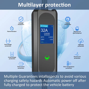 Chargeur EV portable, charge rapide DC 11KW CCS2 pour Tesla BYD et véhicules <span class=keywords><strong>électrique</strong></span>s <span class=keywords><strong>de</strong></span> type 2, station <span class=keywords><strong>de</strong></span> charge domestique avec écran LED - Product Image 2