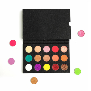 Sombra de ojos pigmentada de alta calidad, <span class=keywords><strong>paleta</strong></span> de sombra de ojos personalizada en forma de corazón rosa, diy - Product Image 3