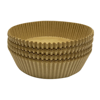 Doublures de papier antiadhésifs, 100 pièces/boîte en plastique, 6.3 pouces, en Silicone, Non perforées, pour friture à Air