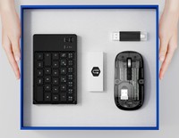 Ensemble clavier et souris Bluetooth pliables avec logo personnalisé, ensemble cadeau technologique d'entreprise