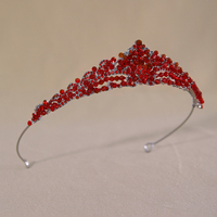 Diadème de luxe en cristal pavé, ton argenté, multicolore, pour femme, mariage, bal de promo, Noël, Quinceañera, concours de beauté, accessoire de tête