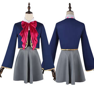 Anime Oshi No Ko Cosplay disfraz conjunto niñas escuela uniforme Aqua Lolita vestido traje peluca por Ai <span class=keywords><strong>Hoshino</strong></span> <span class=keywords><strong>Ruby</strong></span> Akuamarin Kana - Product Image 4