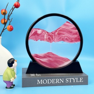 Tableau de sable mouvant semi-artisanal poli, luxe léger, formes géométriques modernes, <span class=keywords><strong>sablier</strong></span>, pour salon, meuble TV, cadeau de vin - Product Image 6