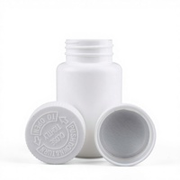 Bouteille de 150cc en PEHD pour capsules, comprimés et bonbons, avec bouchon à vis blanc, vente en gros d'usine, bouteille de 120ml pour comprimés de calcium
