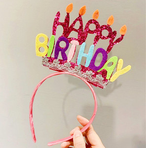 Décoration de fête d'<span class=keywords><strong>anniversaire</strong></span> en gros Bandeau HAPPY BIRTHDAY <span class=keywords><strong>pour</strong></span> filles KIDS - Product Image 3