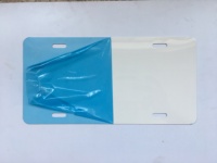 Plaque d'immatriculation de voiture personnalisée en aluminium métallique avec transfert thermique par sublimation