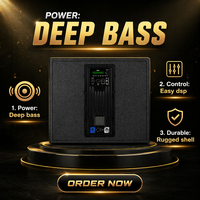 Subwoofer amplifié professionnel ME-18SA de 18 pouces, 1800W, système de sonorisation DSP pour son surround