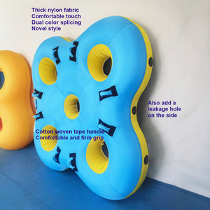 Bán Hot Double Layer mềm PVC Inflatable bốn người Công Viên Nước ống nước nổi bè hồ bơi trượt ống - Product Image 4