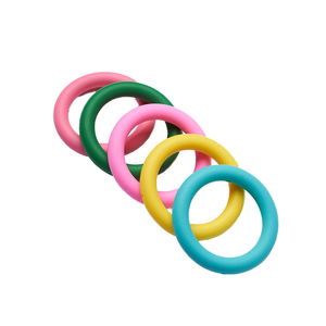Anillo de Dentición de Silicona para Recién Nacidos de 65 mm, Grado Alimenticio, Accesorio de Joyería DIY con Cuentas de PVC - Product Image 4