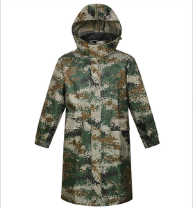 Impermeable Largo de Camuflaje Digital para Adultos, Doble Capa, Protección Laboral para Exteriores, Poncho Transpirable para Rescate - Product Image 1