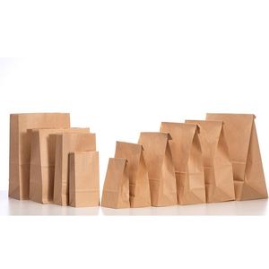 Sac en papier kraft de qualité alimentaire, sac de rangement pour réfrigérateur, imperméable, résistant à l'huile, emballage pour pain, sac d'emballage épaissi - Product Image 2