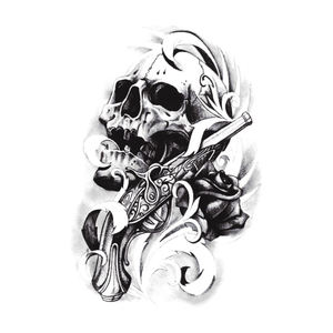 وشم للجسم غير مؤلم ختم ساخن غير سام مقاوم للماء وشم مؤقت ، ملصق وشم مؤقت للجسم للوجه صديق للبيئة - Product Image 3