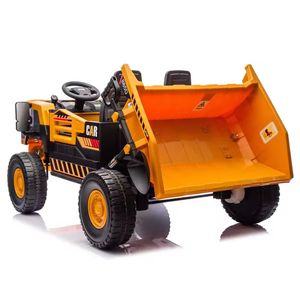Voiture à pédales pour enfants à deux places, véhicule d'ingénierie électrique 24V, <span class=keywords><strong>camion</strong></span> à pédales pour enfants <span class=keywords><strong>avec</strong></span> <span class=keywords><strong>remorque</strong></span>, voiture électrique pour enfants - Product Image 3
