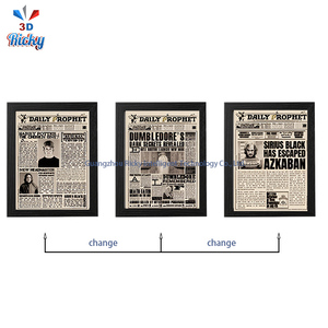 <span class=keywords><strong>Affiche</strong></span> 3D Anime, <span class=keywords><strong>Affiche</strong></span> Lenticulaire 3D de Scène de Château Fantastique, Art Mural Personnalisé sur le Thème de la Magie pour la Décoration de Magasins et la Collection de Cadeaux - Product Image 4