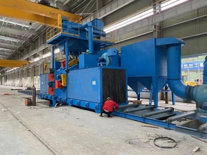 Liên tục thanh thép shotblasting gỉ Loại bỏ máy/Thép Cây bắn nổ mìn thiết bị nhà Máy Giá để bán - Product Image 5