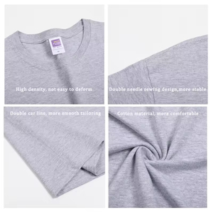 T-shirt uni tendance en coton épais, coupe classique, pour homme et garçon – Meilleure vente de l'été - Product Image 2